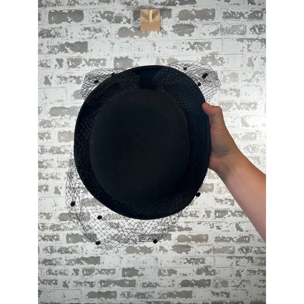 Tina luxe bollman | women wool felt vintage style hat with lace detail